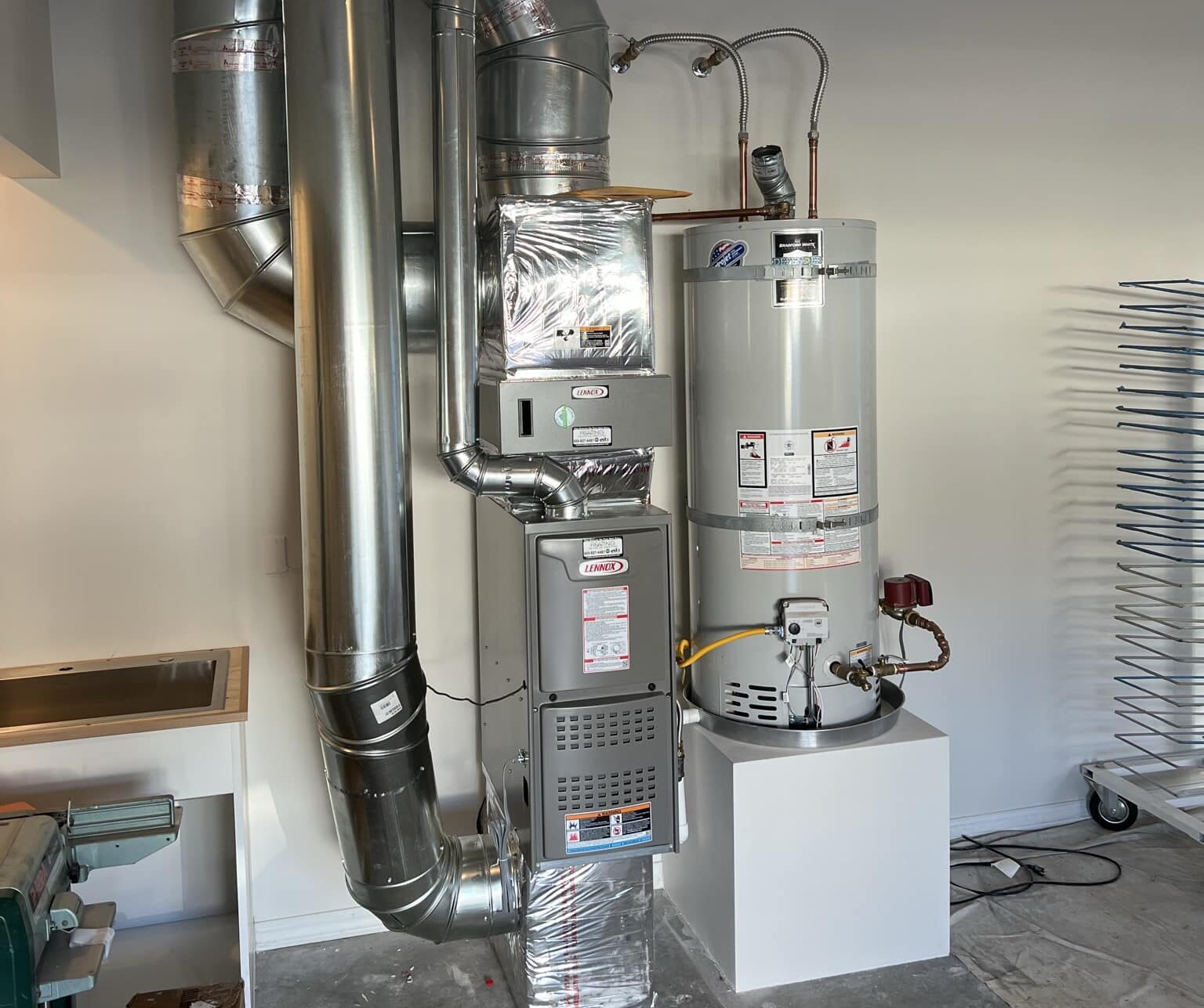 New furnace and ducts