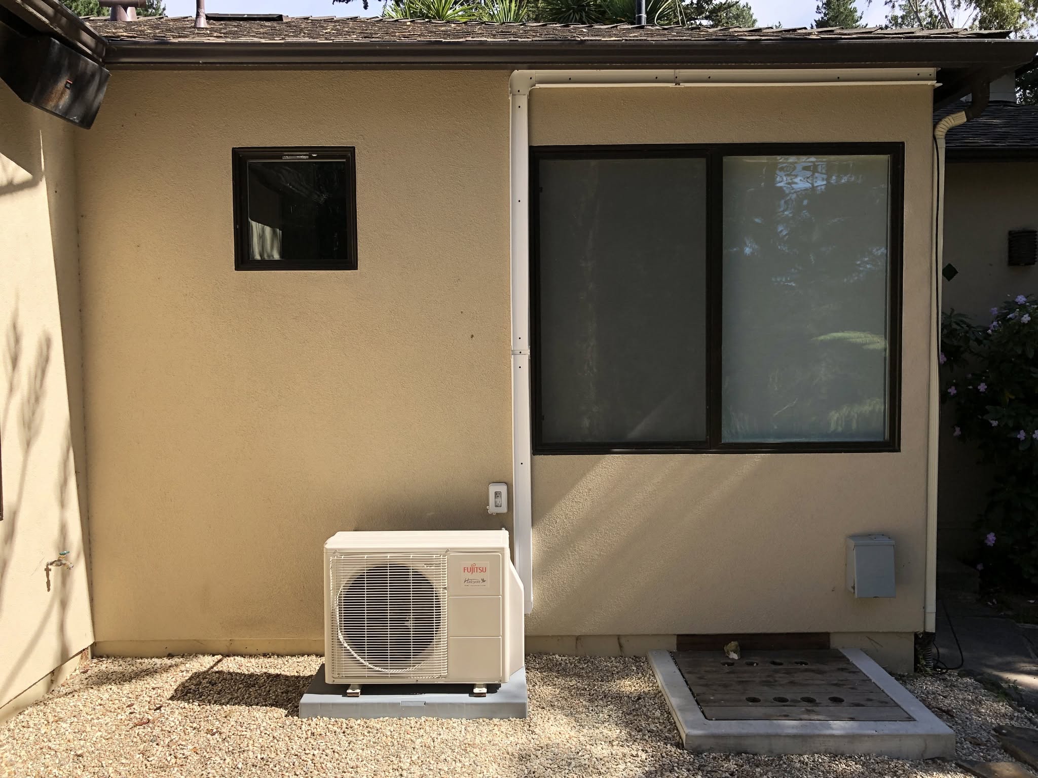 Cambria home with newly installed ductless heat pump