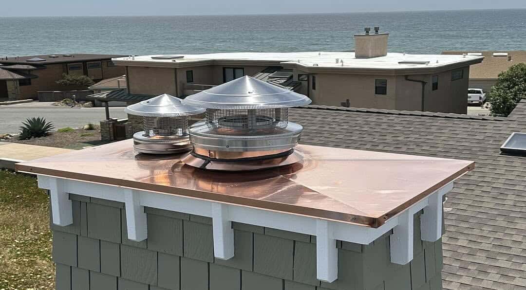 Custom sheet metal chimney caps